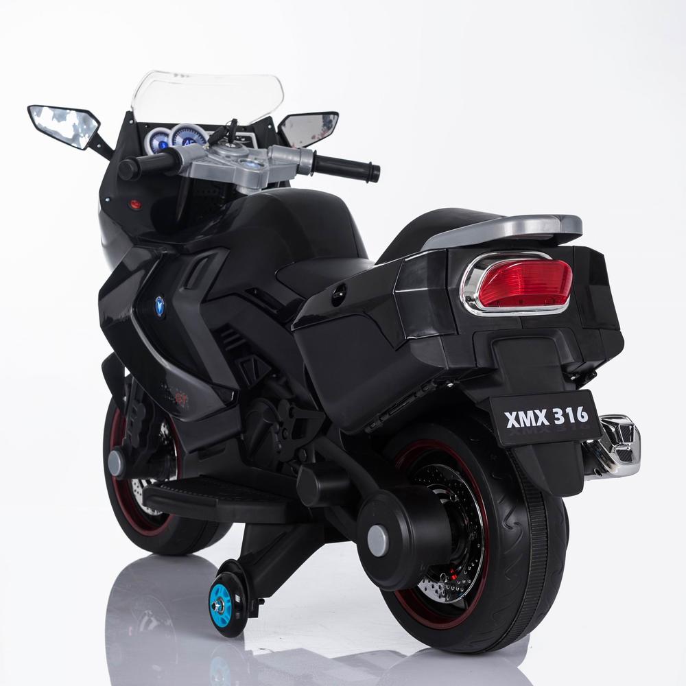 Детский мотоцикл BMW K1200GT Black 12V - XMX316-BLACK