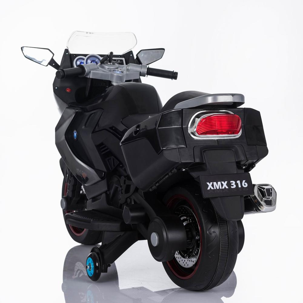 Детский мотоцикл BMW K1200GT Black 12V - XMX316-BLACK