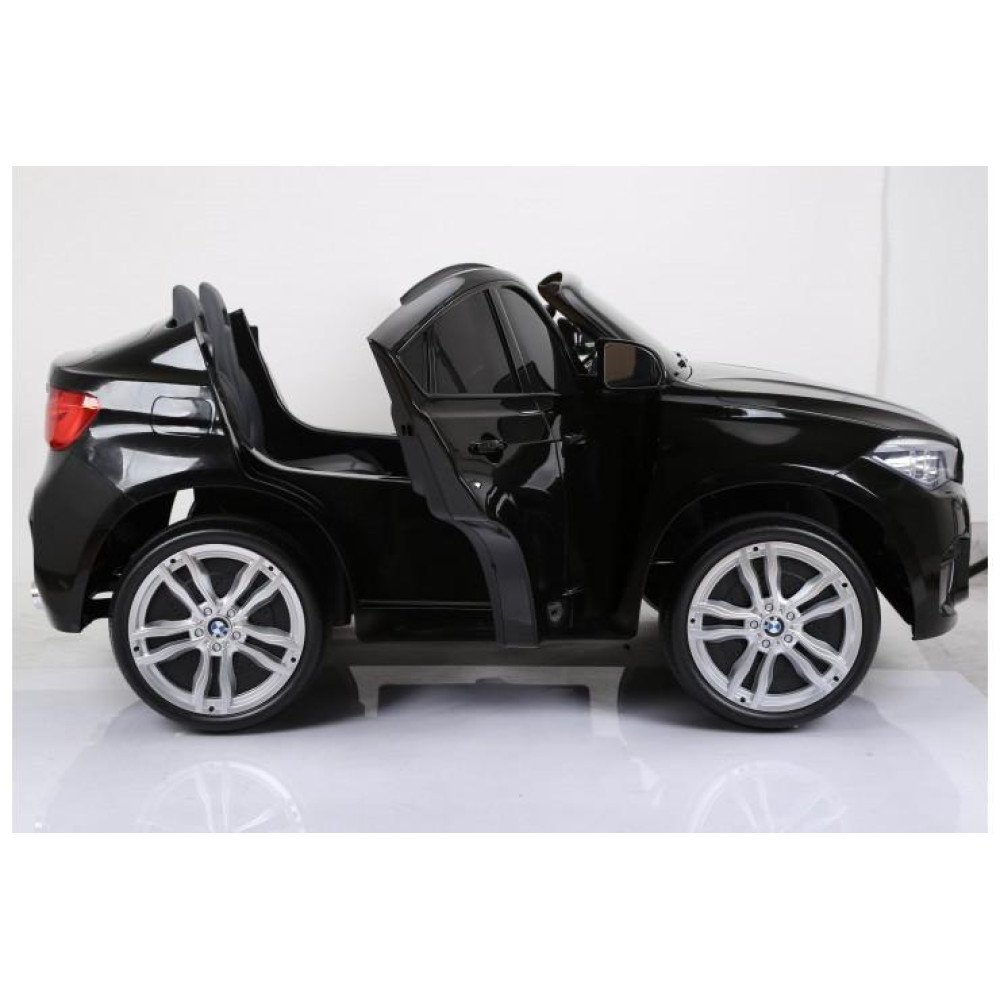 Детский двухместный электромобиль BMW X6M Black 12V - JJ2168 с пультом