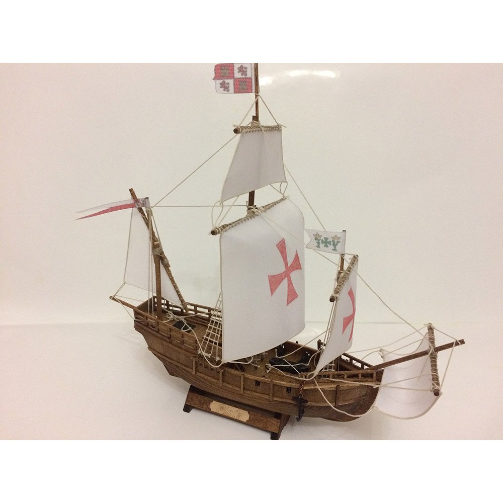 Конструктор из дерева корабль КАРАВЕЛЛА Pinta с инструментами - K10N