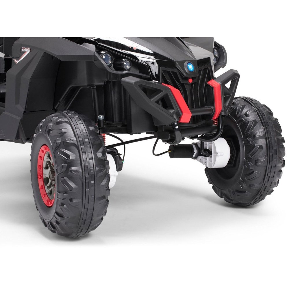 Двухместный электромобиль багги Black Carbon UTV-MX Buggy 12V MP4 - XMX603-BLACK-PAINT-MP4