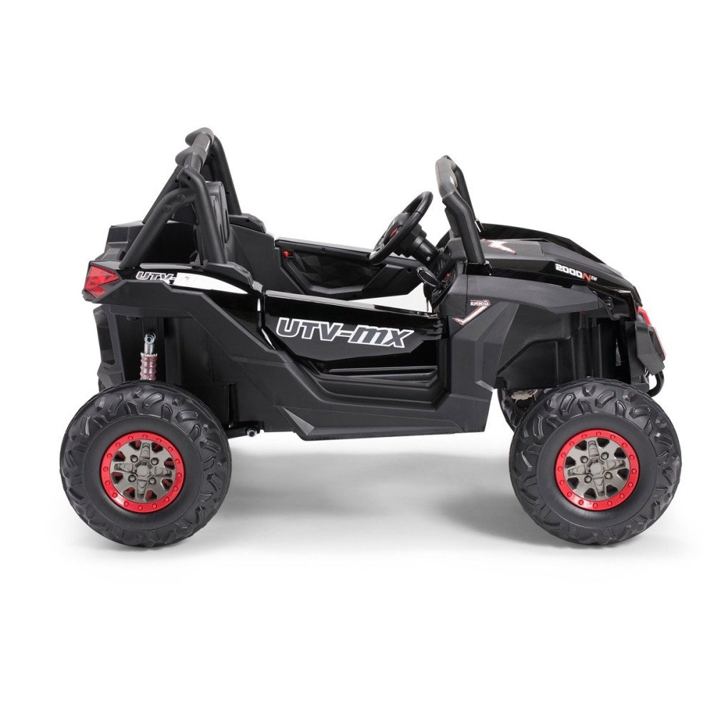 Двухместный электромобиль багги Black Carbon UTV-MX Buggy 12V MP4 - XMX603-BLACK-PAINT-MP4