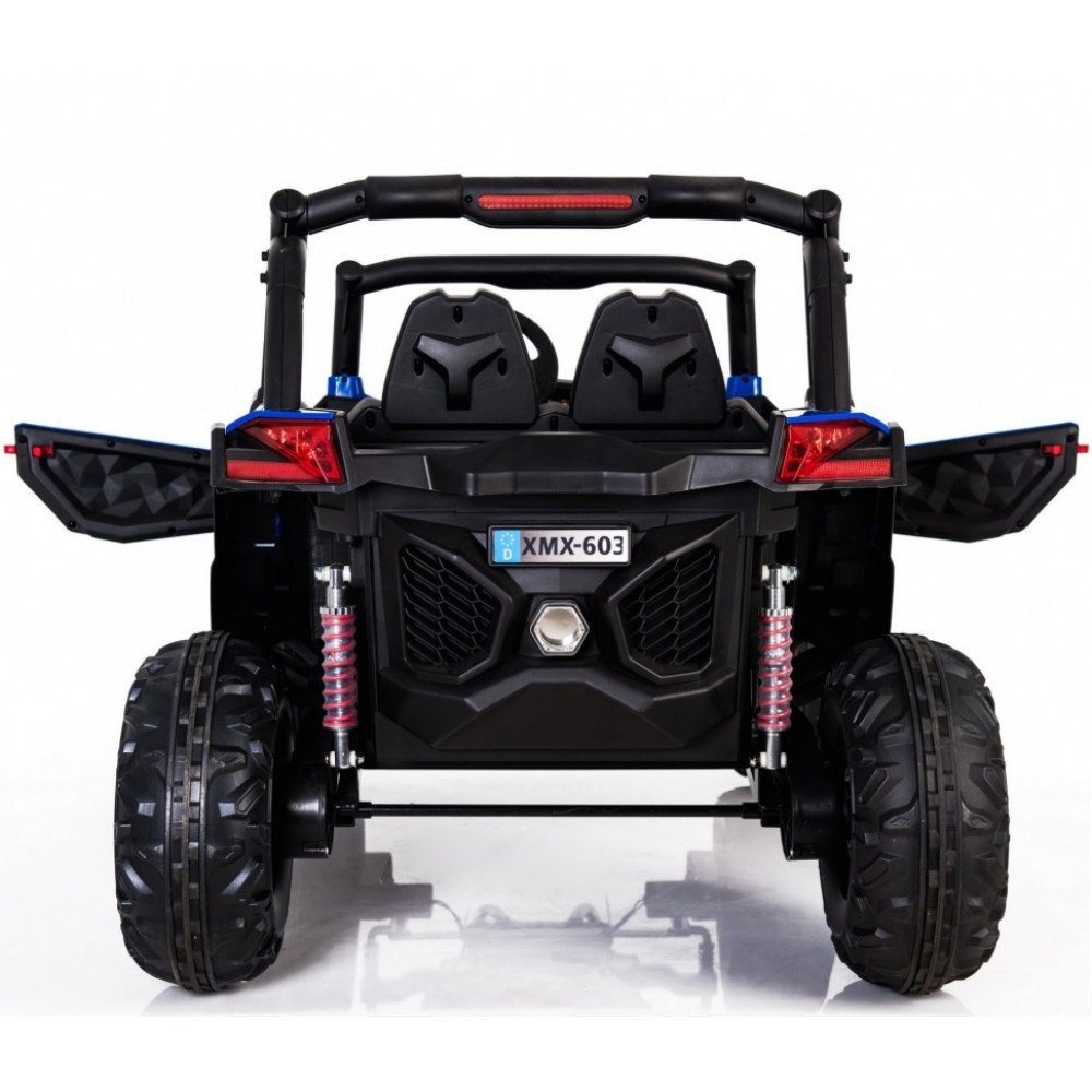 Двухместный полноприводный электромобиль Blue UTV-MX Buggy 12V MP4 - XMX603-BLUE-MP4