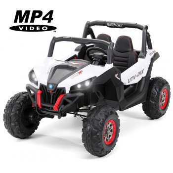 Полноприводный электромобиль багги White UTV-MX Buggy 12V MP4 - XMX603-WHITE-MP4