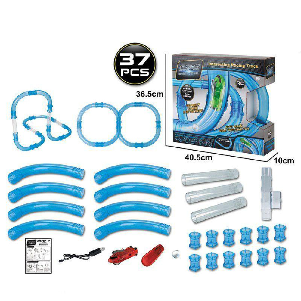 Радиуоправляемый гоночный трек в трубе (светится в темноте) - 022-2
