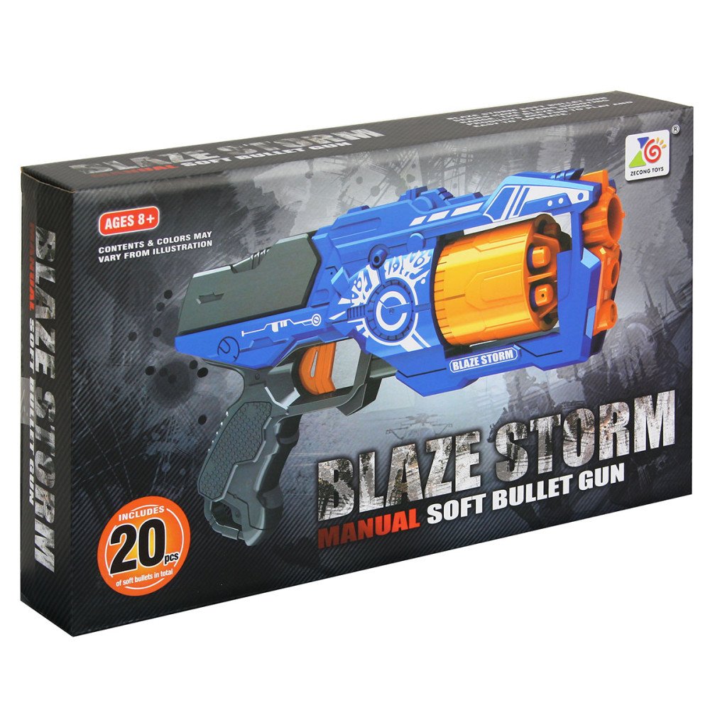 Пистолет "BlazeStorm" с мягкими пулями - 7092