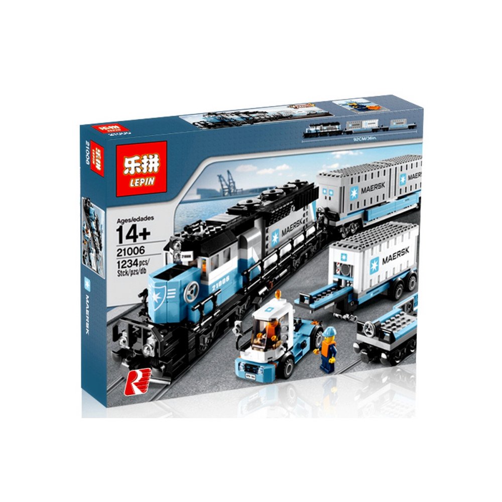Конструктор Lepin 21006 Грузовой Поезд Маерск - Technic 10219