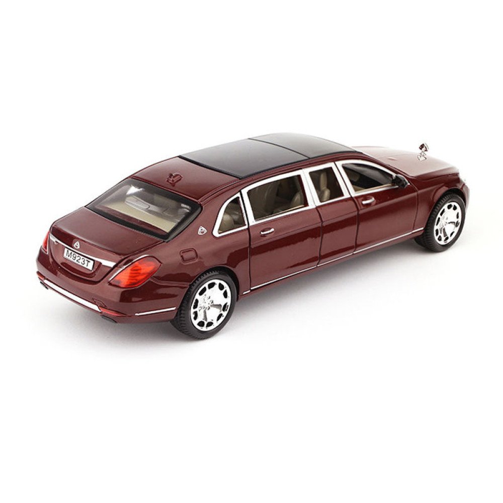 Металлическая модель Mercedes-Benz S600 Pullman Red (свет, звук, инерция) - M923T-6