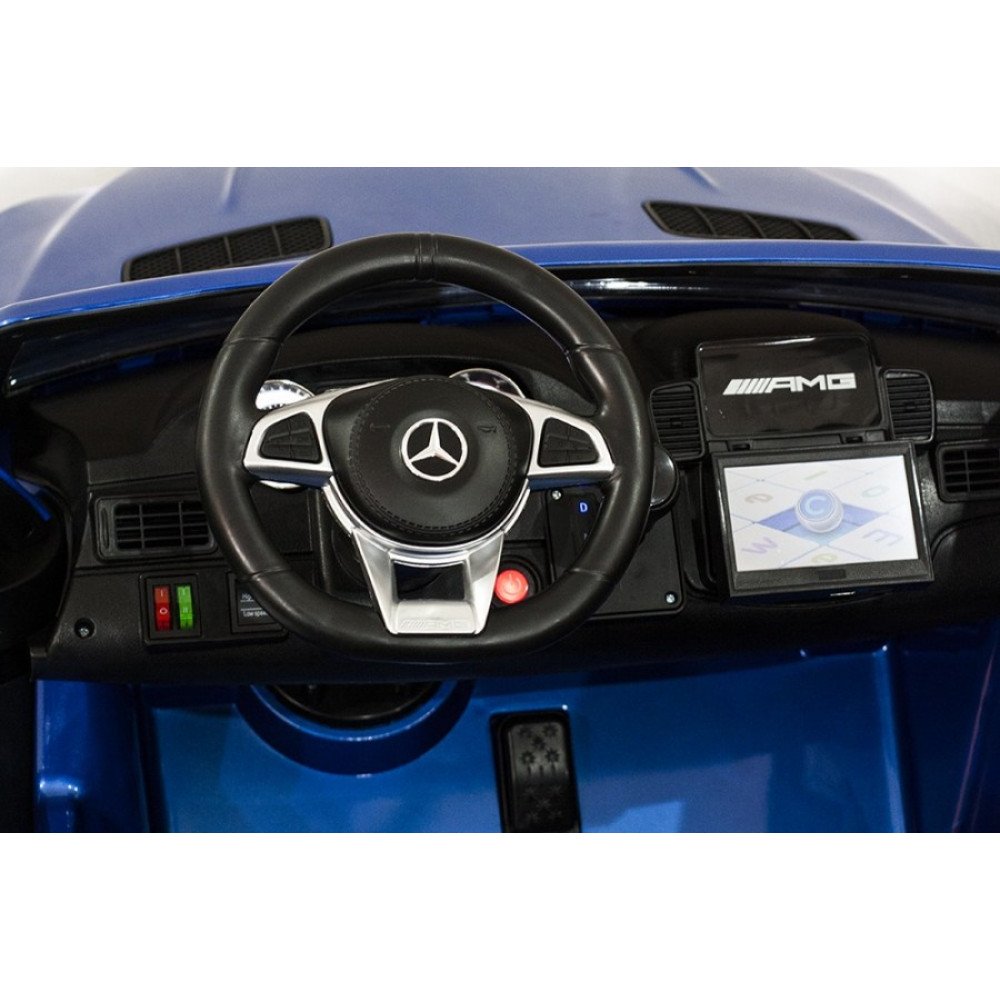 Детский электромобиль Mercedes Benz GLS63 LUXURY 4WD 12V MP4 - Black - HL228-LUX-MP4