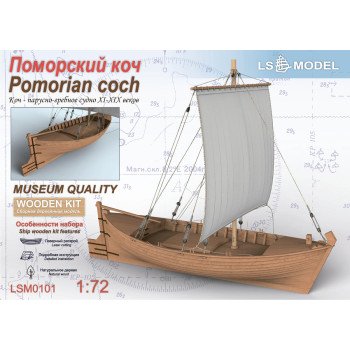 Сборная деревянная модель Поморский КОЧ 1:72 - LSM0101