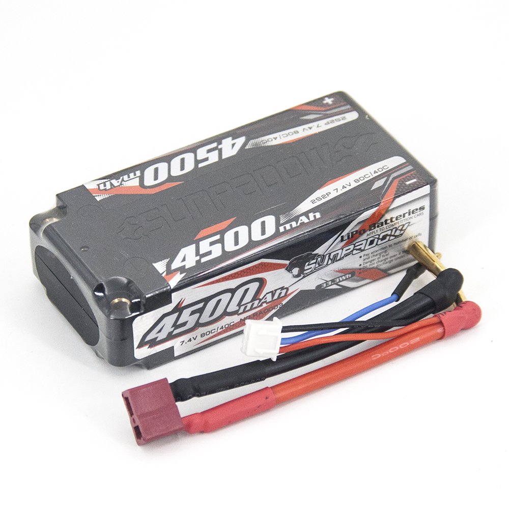 Аккумулятор Sunpadow Li-Po 7.4V 4500 40C SH Deans plug - SP-4500-2-40C-SH-D