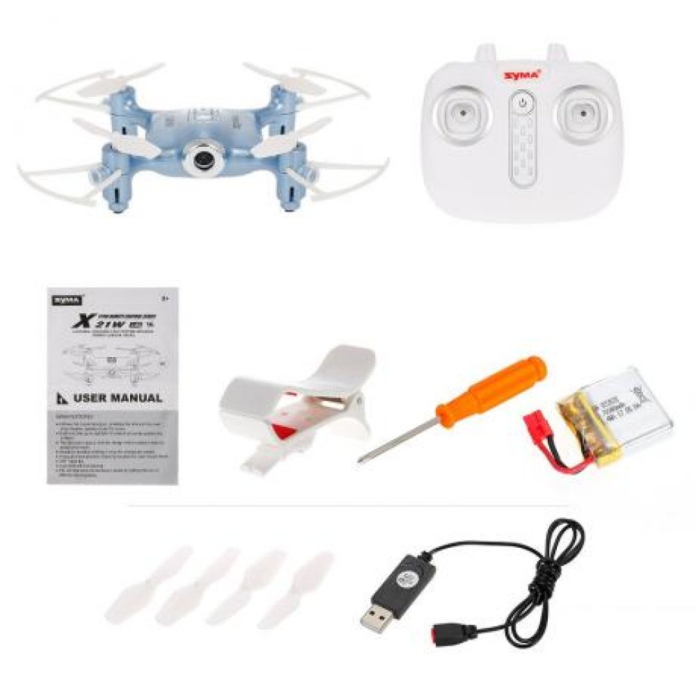 Радиоуправляемый квадрокоптер Syma X21W Blue FPV 720P Wifi Camera 2.4G - X21W-B