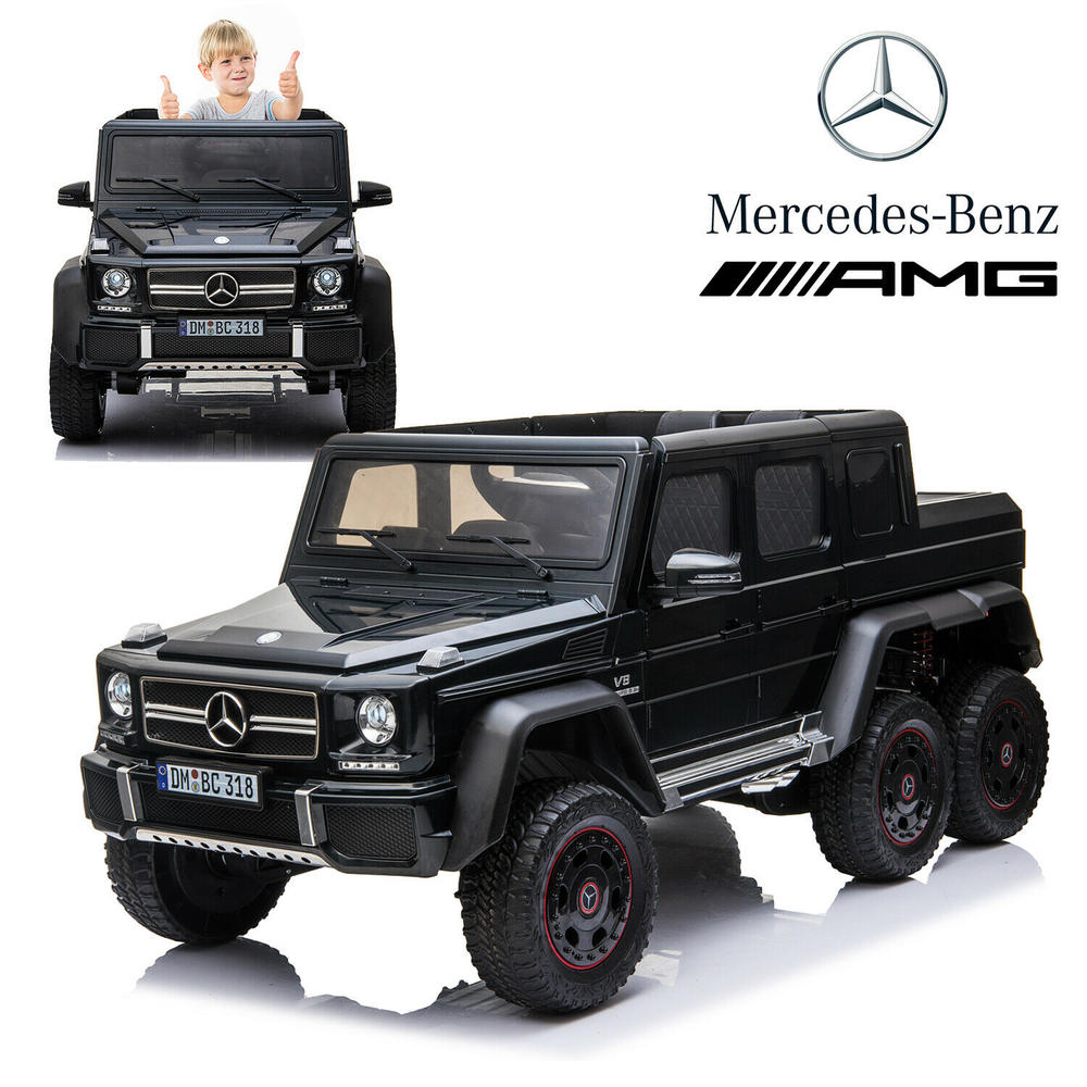 Детский шестиколесный электромобиль Merсedes-Benz G63 AMG Black 4WD - DMD-318-BLACK-PAINT