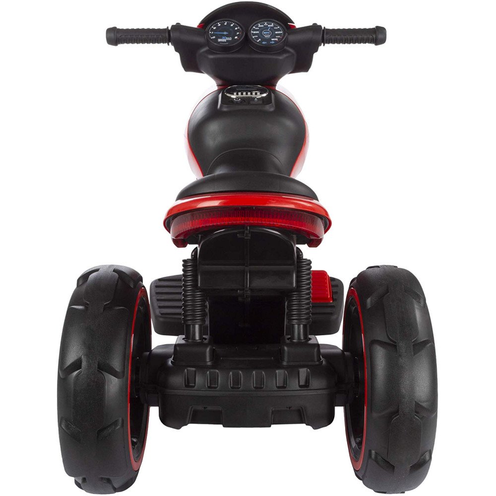 Детский мотоцикл на аккумуляторе Y-MAXI Police Red - SW198A-RED