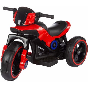 Детский мотоцикл на аккумуляторе Y-MAXI Police Red - SW198A-RED