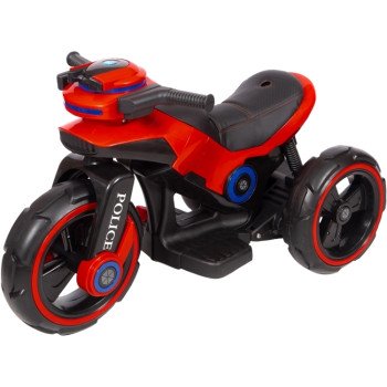 Детский мотоцикл на аккумуляторе Y-MAXI Police Red - SW198B-RED