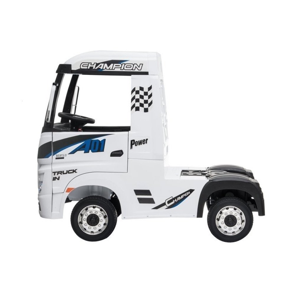Детский электромобиль фура Mercedes-Benz Actros 4WD 12V - HL358-LUX-WHITE