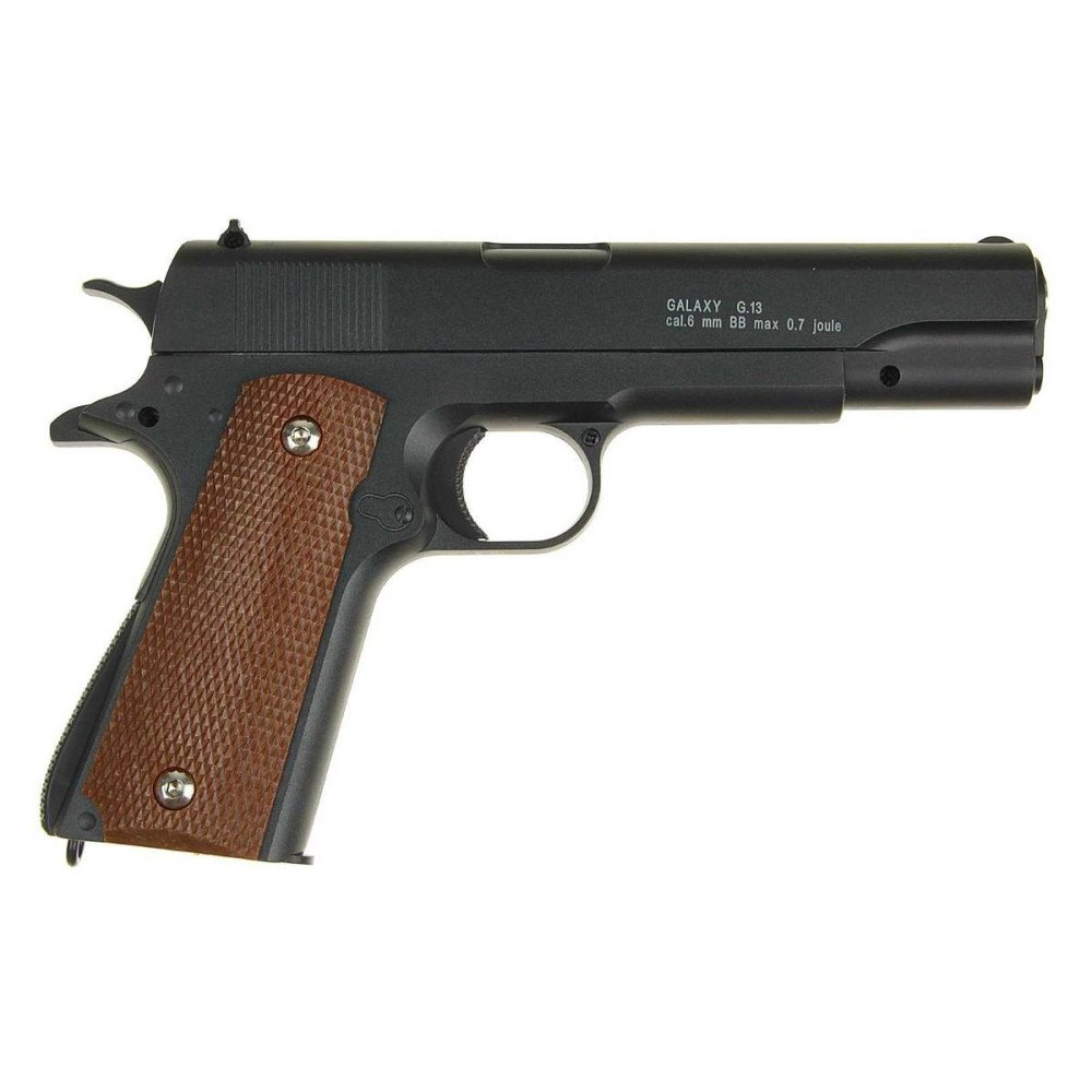 Пистолет металлический Colt 1911 с кобурой (пневматика, 21,5 см) - G.13