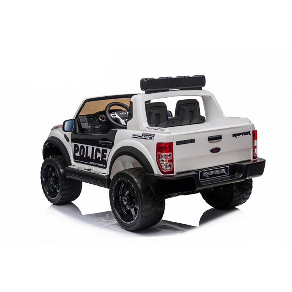 Электромобиль Ford Ranger Raptor Police с мигалками - DK-F150RP-WHITE