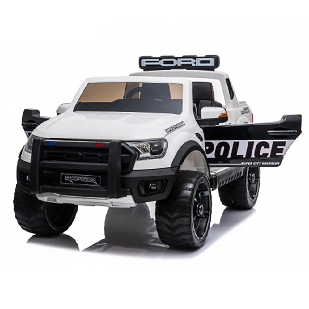 Электромобиль Ford Ranger Raptor Police с мигалками - DK-F150RP-WHITE