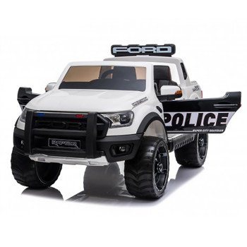 Электромобиль Ford Ranger Raptor Police с мигалками - DK-F150RP-WHITE