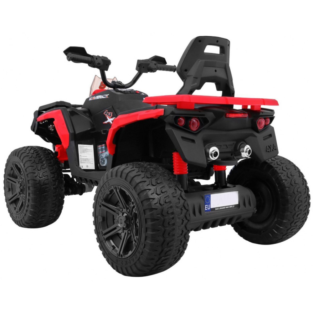 Детский квадроцикл Maverick ATV 12V 4WD - BBH-3588-4-RED, с поворотной ручкой газа