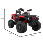 Детский квадроцикл Maverick ATV 12V 4WD - BBH-3588-4-RED, с поворотной ручкой газа