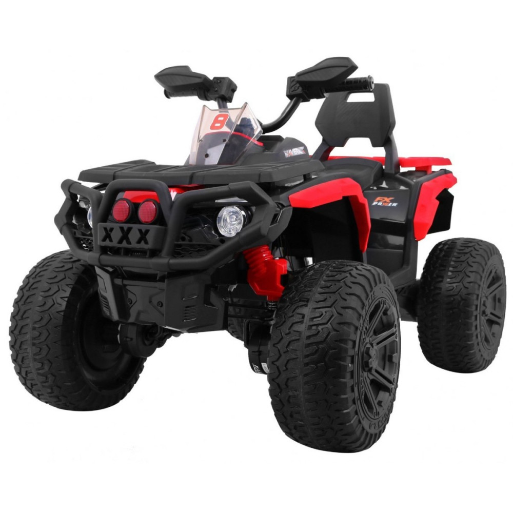 Детский квадроцикл Maverick ATV 12V 4WD - BBH-3588-4-RED, с поворотной ручкой газа