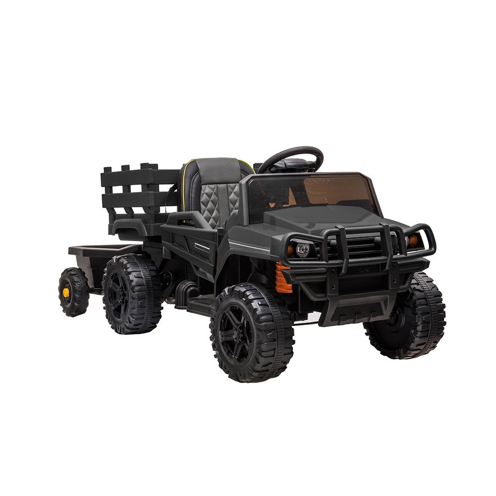 Детский электромобиль Bettyma квадроцикл с прицепом 2WD 12V - BDM0926-BLACK