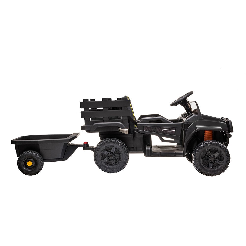 Детский электромобиль Bettyma квадроцикл с прицепом 2WD 12V - BDM0926-BLACK