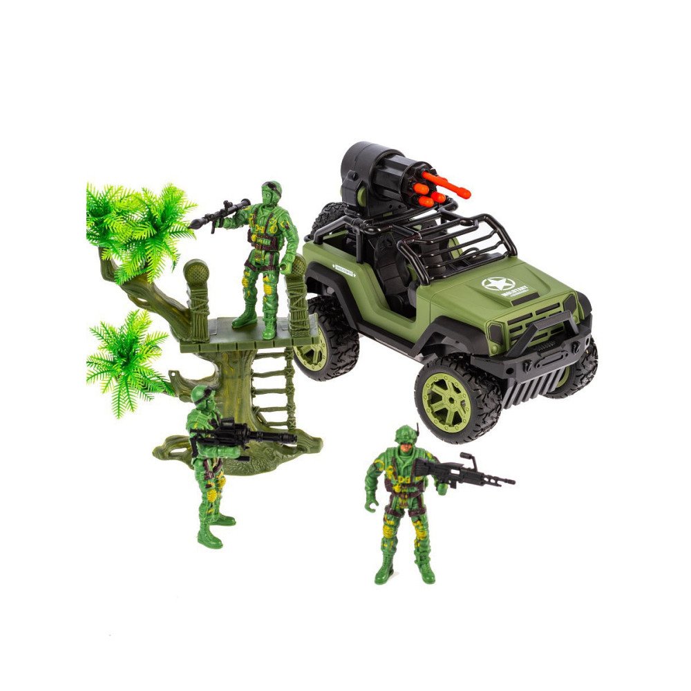 Радиоуправляемый джип Zhorya (стреляет ракетами, солдаты) - ZYB-B3022