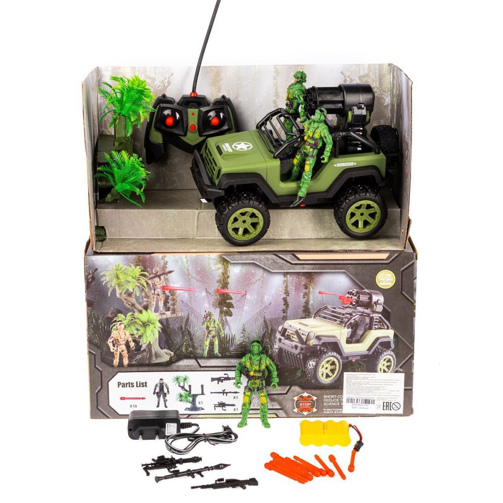 Радиоуправляемый джип Zhorya (стреляет ракетами, солдаты) - ZYB-B3022