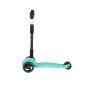 Самокат Трехколесный Складной, со Светящимися Колесами, Мятный - MSC-B072004D