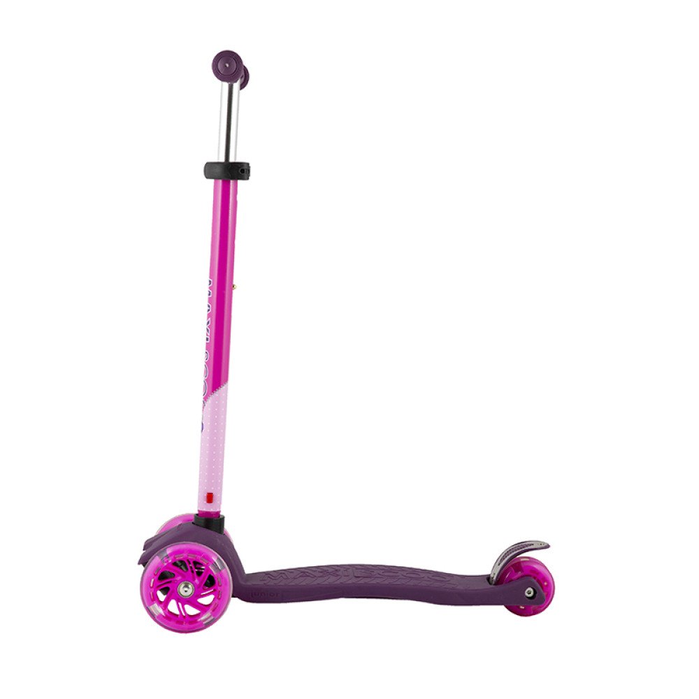 Самокат Трехколесный, со Светящимися Колесами, Фиолетовый - MSC-J082002