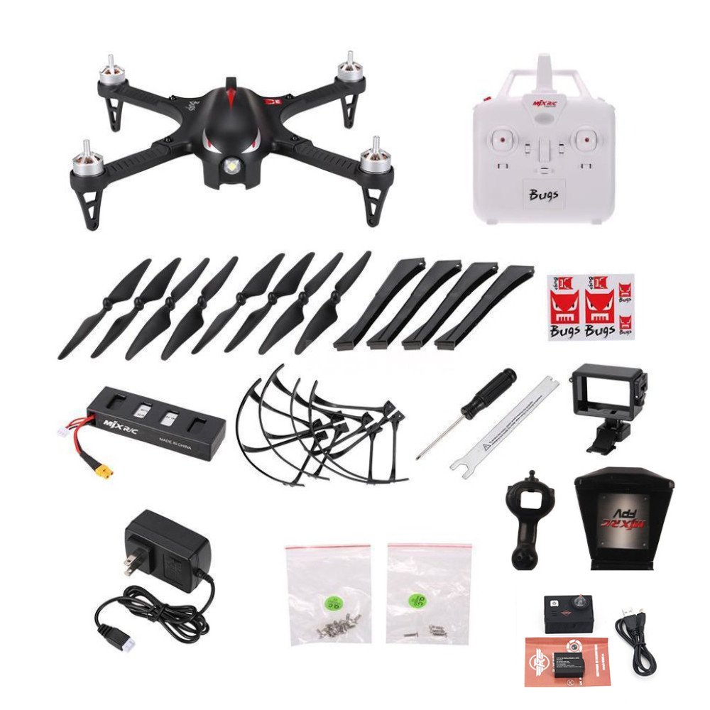 Квадрокоптер MJX Bugs 3  с FPV WiFi 4K камерой - B3