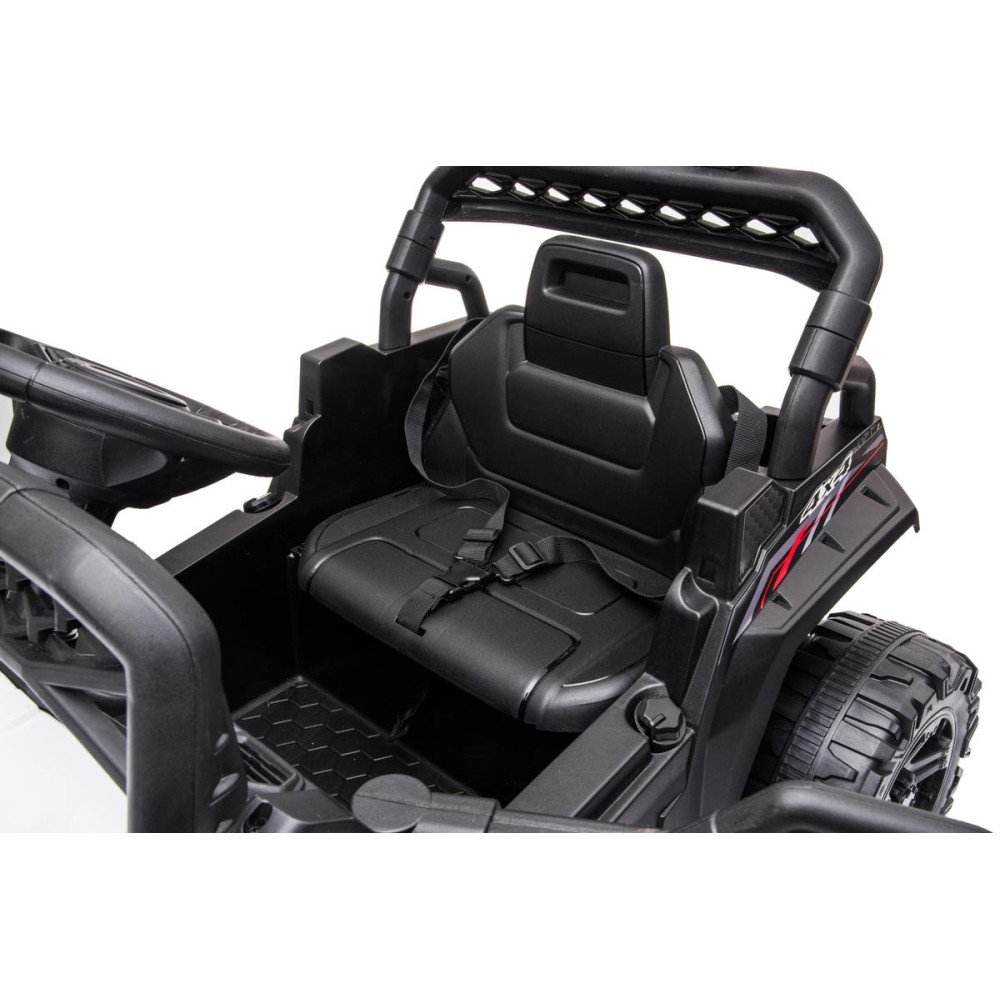 Детский электромобиль багги с прицепом (белый, 12В, 2WD, EVA, пульт) - BDM0929-WHITE-TRAILER