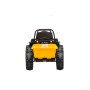Детский электромобиль трактор с ковшом и прицепом (желтый, 2WD, EVA) - HL389-LUX-YELLOW-TRAILER