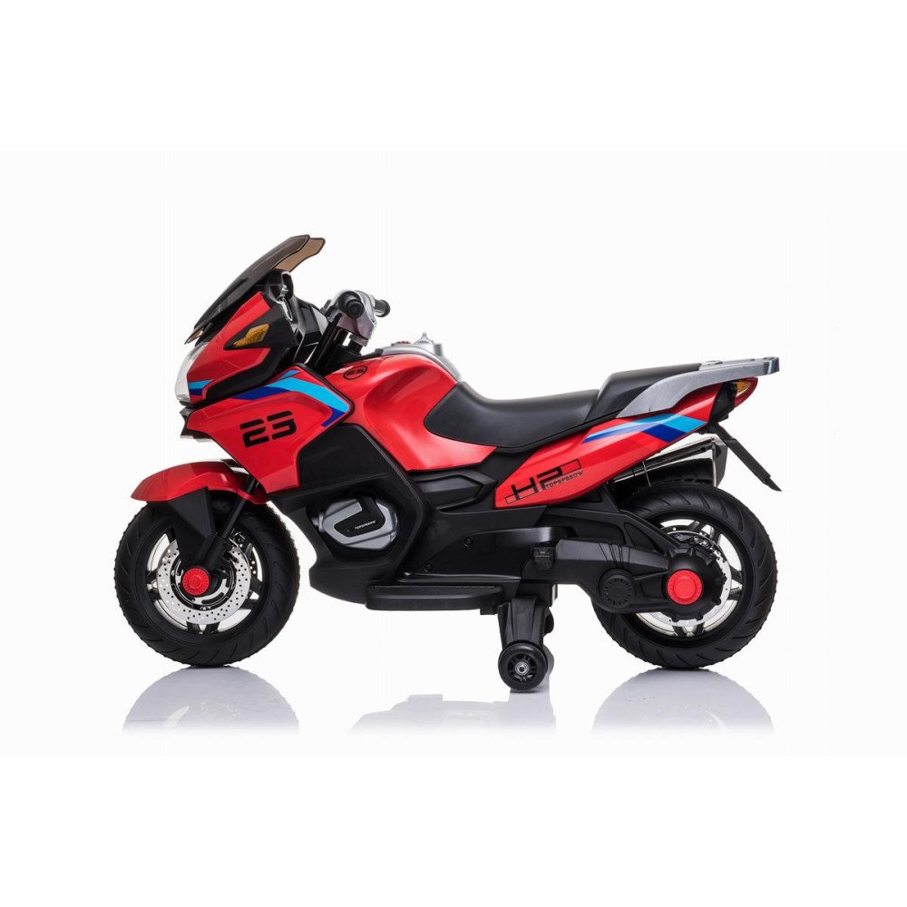 Детский электромотоцикл XMX (красный, EVA, с ручкой газа, 12V) - XMX609-RED