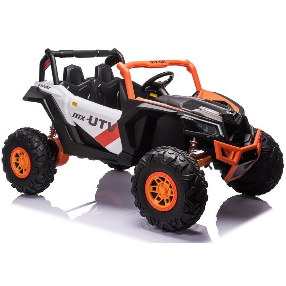 Двухместный багги XMX 613 (оранжевый, MP4, EVA, 4WD, 24V) - XMX613-4WD-24V-ORANGE-MP4