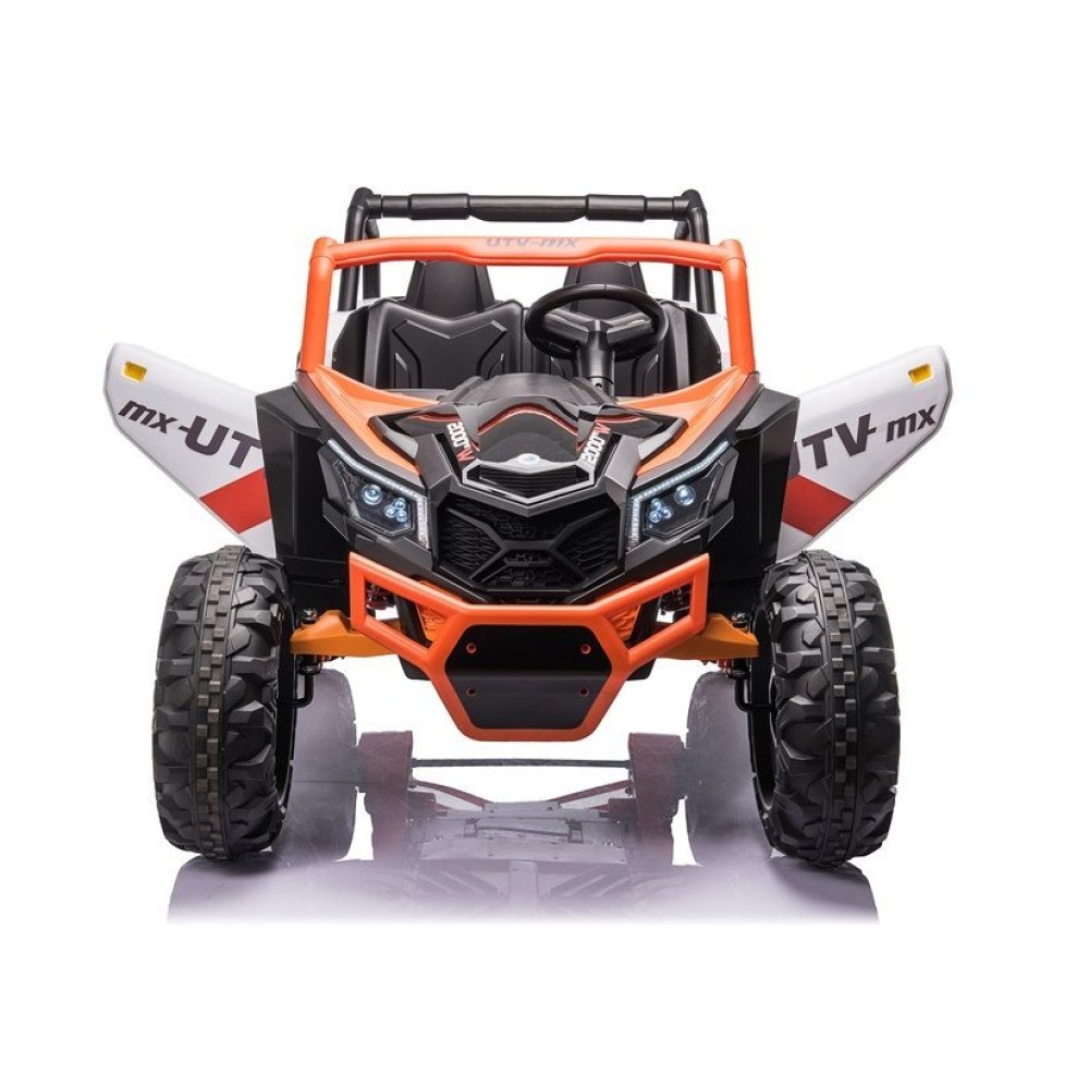 Двухместный багги XMX 613 (оранжевый, MP4, EVA, 4WD, 24V) - XMX613-4WD-24V-ORANGE-MP4