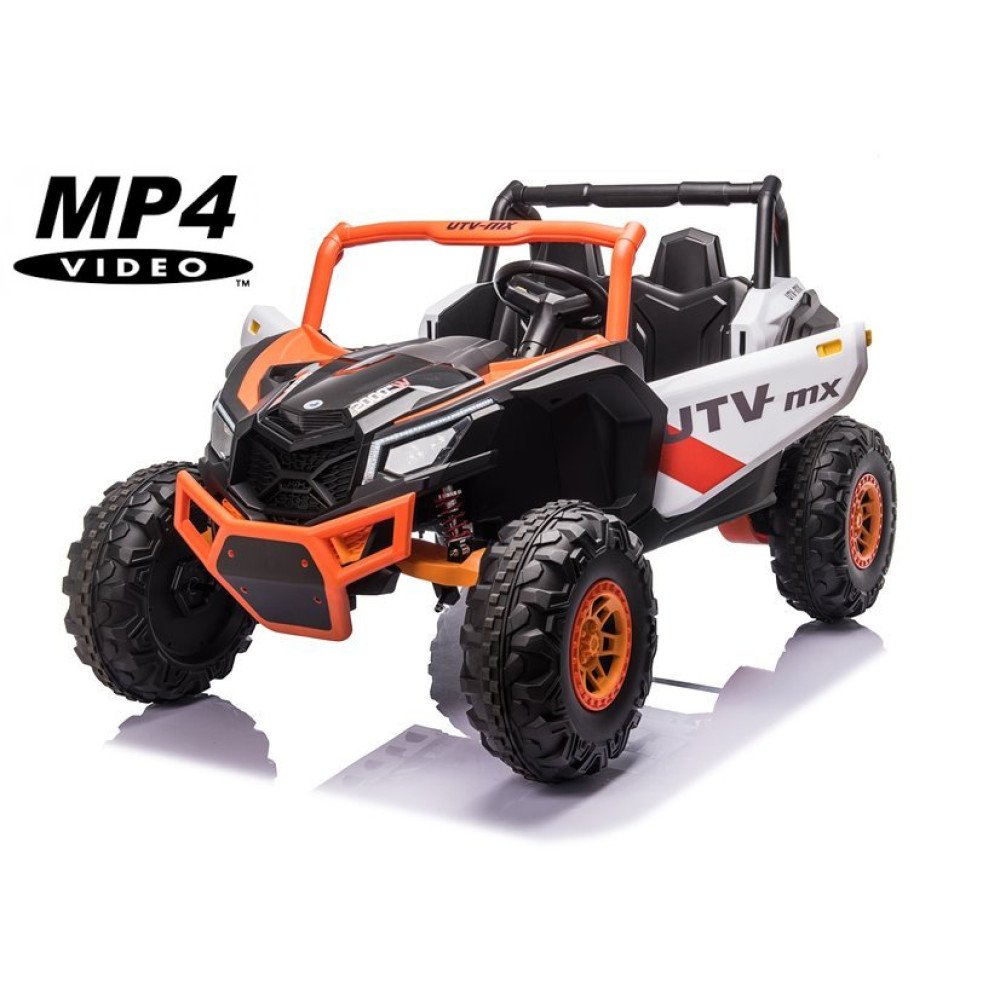 Двухместный багги XMX 613 (оранжевый, MP4, EVA, 4WD, 24V) - XMX613-4WD-24V-ORANGE-MP4