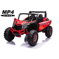Детский электромобиль XMX 613 Багги (красный, MP4, EVA, 4WD, 24V) - XMX613-4WD-24V-RED-MP4