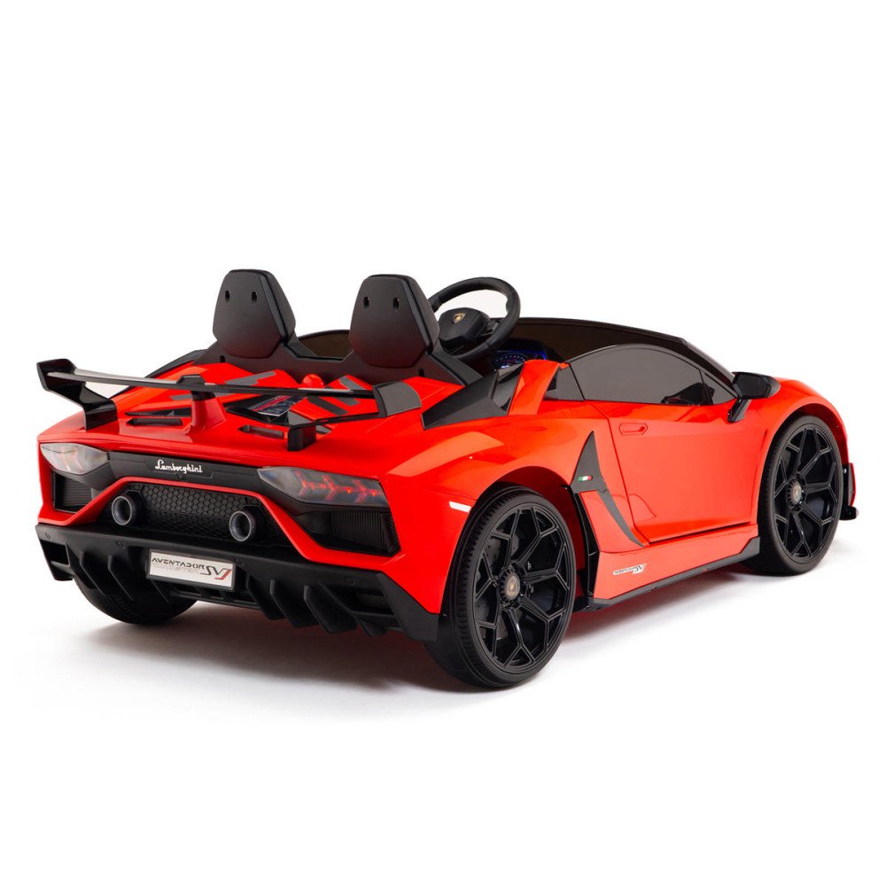 Детский электромобиль Lamborghini Aventador SVJ Red Carbon (дрифт, 15 км/ч, 24V) - SX2028S-RED
