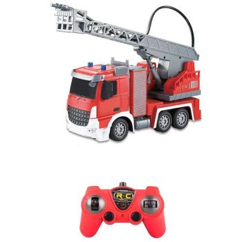 Радиоуправляемая пожарная машина (стреляет водой, масштаб 1:24) - YT55-9