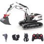 Радиоуправляемый экскаватор белый HUI NA TOYS масштаб 1:14 2.4G - HN1594-WHITE