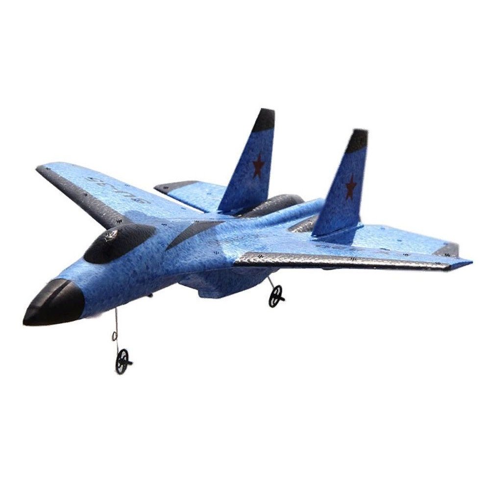 Радиоуправляемый самолет SU-35 для начинающих 2.4G - FX820-BLUE