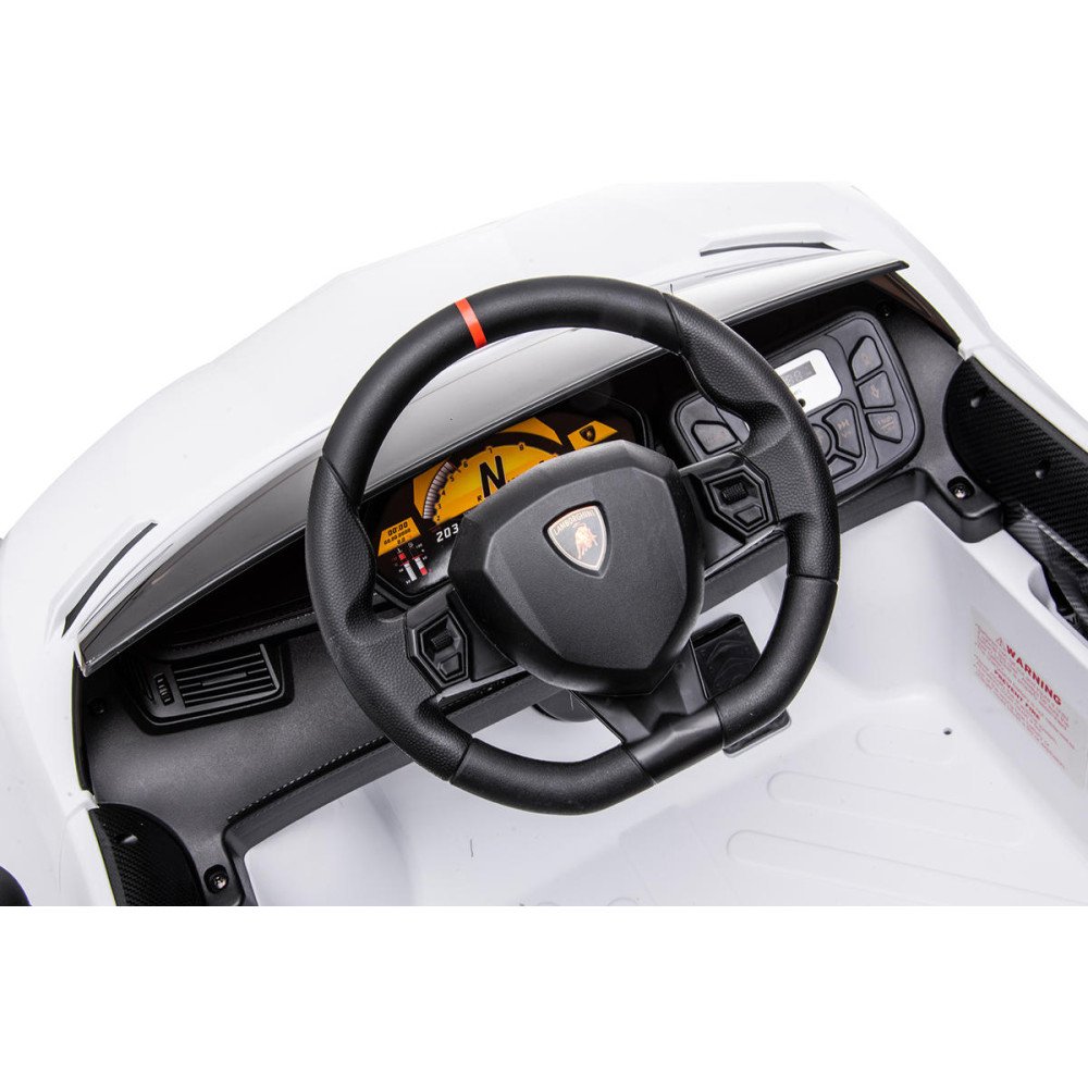 Детский электромобиль Lamborghini Aventador SV Roadster 2WD 12V - BDM0931-WHITE