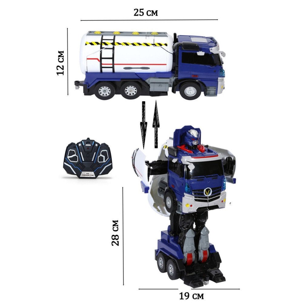 Радиоуправляемый трансформер JiaQi (бензовоз - робот) - JQ6609