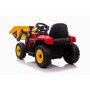 Детский трактор с ковшом XMX611U-RED (красный, EVA, пульт, 12V)