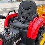 Детский трактор с ковшом XMX611U-RED (красный, EVA, пульт, 12V)